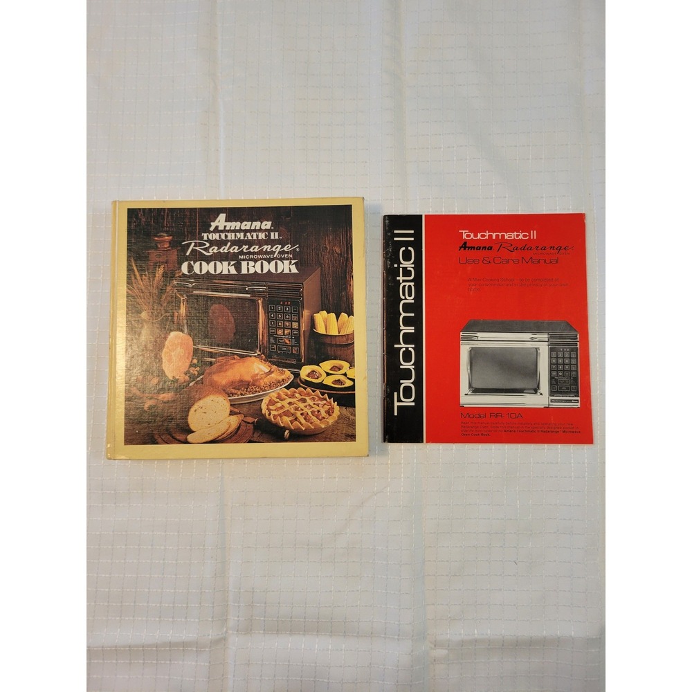 Vintage Amana Radarange Touchmatic II‎ Microwave Cookbook and Manual RR-10A 1978